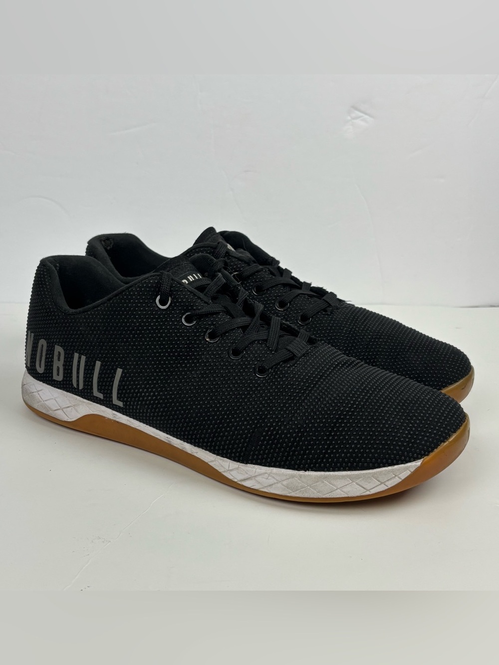 NOBULL SuperFabric Crossfit Trainer Size Mens 11.5 Womens 13 Black Gum Sneakers